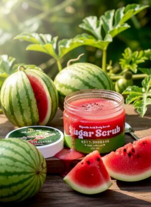 Watermelon sugar body scrub